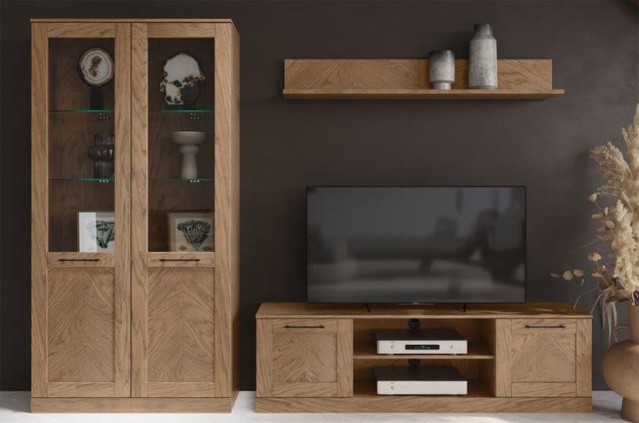 Rustikales geöltes Eichenregal COZY 35, 140x22x22 cm | VESKOR