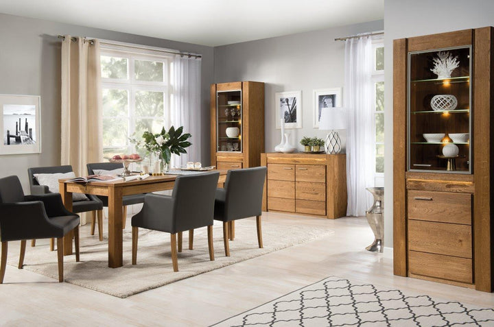 Ausziehbarer Esstisch Eichenholz VELVET 40, 160-250x90x78 cm | VESKOR