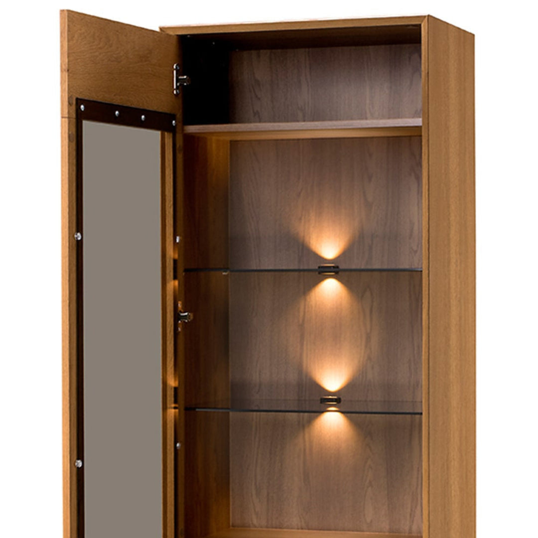 Honig-Eiche Vitrine LAZURE 10, 60×42×195 cm | VESKOR