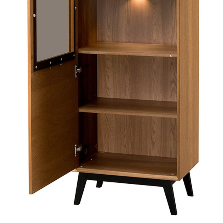 Honig-Eiche Vitrine LAZURE 10, 60×42×195 cm | VESKOR