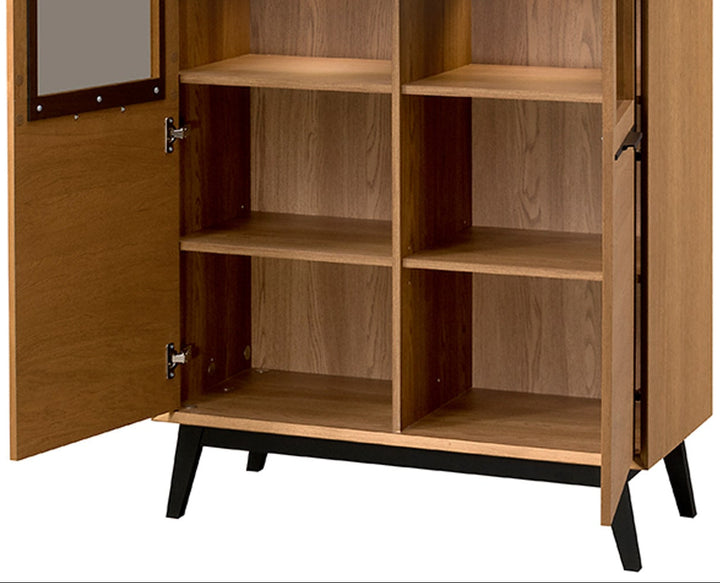 Honig-Eiche Vitrine LAZURE 12, 95×42×195 cm | VESKOR