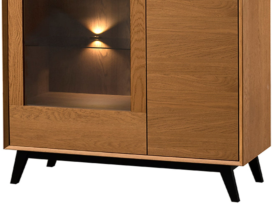 Honig-Eiche Vitrine LAZURE 15, 95×42×125 cm | VESKOR