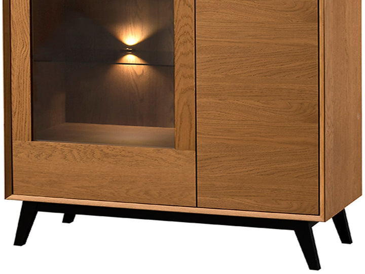 Honig-Eiche Vitrine LAZURE 15, 95×42×125 cm | VESKOR