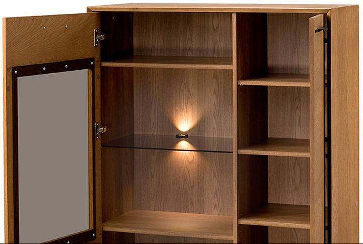 Honig-Eiche Vitrine LAZURE 15, 95×42×125 cm | VESKOR