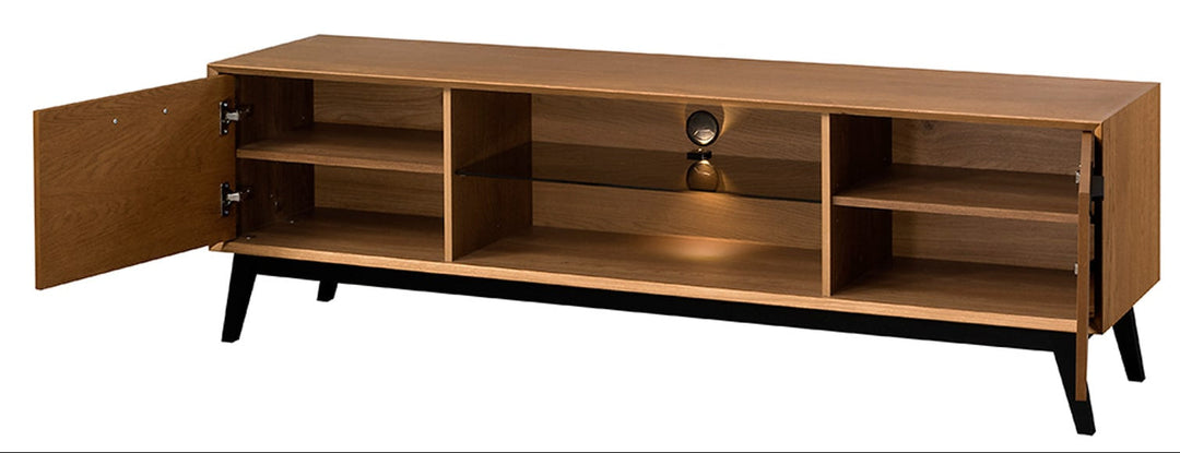 TV-Ständer LAZURE 25, 180×55×42 cm, Eiche honigfarben | VESKOR