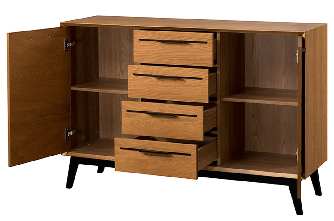 LAZURE 45 Kommode Eiche rustikal, 136×90×42 cm | VESKOR