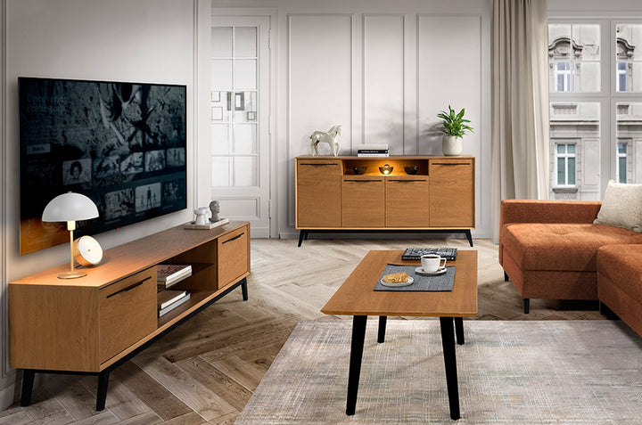 LAZURE 47 Kommode Eiche rustikal, 180×90×42 cm | VESKOR