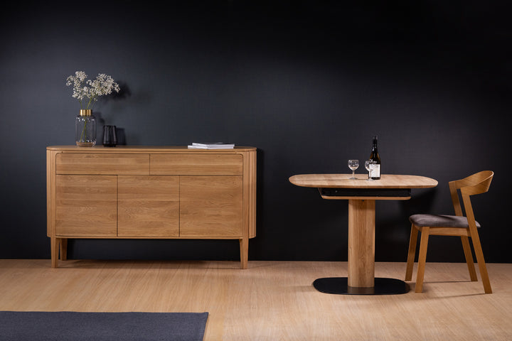 Ausziehbarer Esstisch Massivholz LUNA | KARPIS