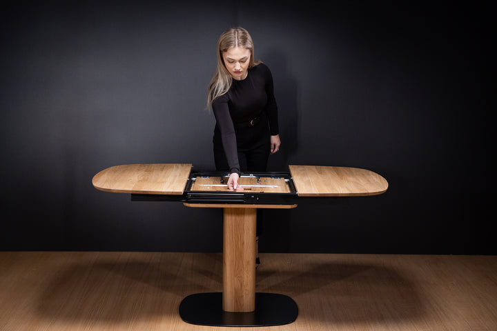 Ausziehbarer Esstisch Massivholz LUNA | KARPIS