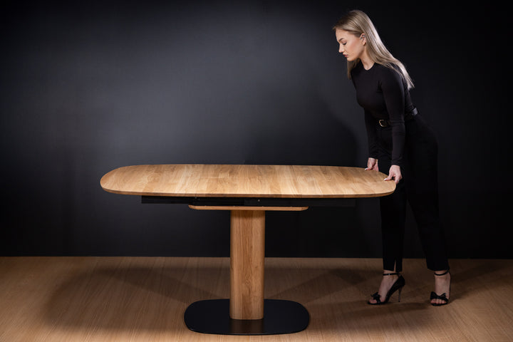 Ausziehbarer Esstisch Massivholz LUNA | KARPIS