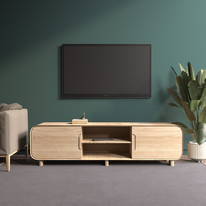 VESKOR Deo TV-Ständer aus massivem Eichenholz Nordische moderne Möbel