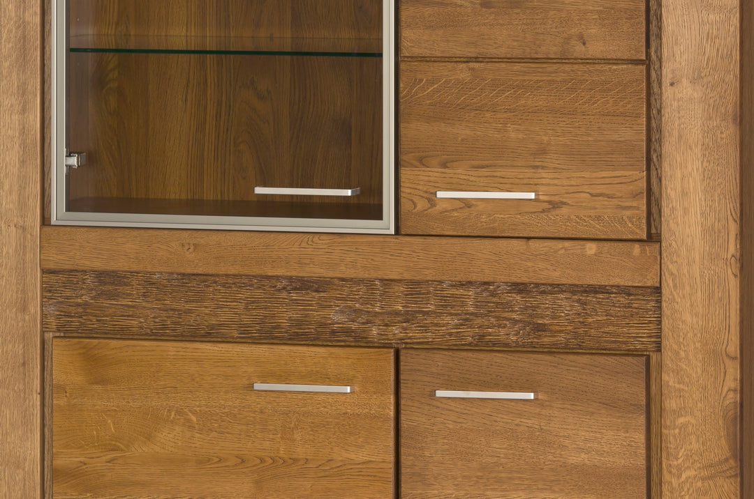 VELVET 15 Eichenvitrine, 110x42x150 cm | VESKOR