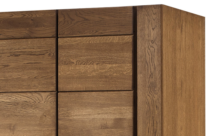Rustikaler Kleiderschrank aus Eiche VELVET 70 | VESKOR