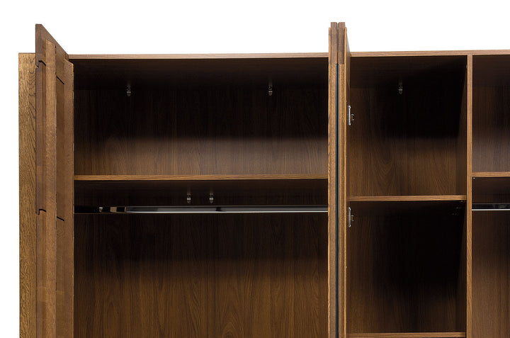 Rustikaler Kleiderschrank aus Eiche VELVET 77 | VESKOR