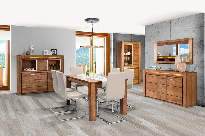 Ausziehbarer Esstisch Eichenholz VELVET 40, 160-250x90x78 cm | VESKOR