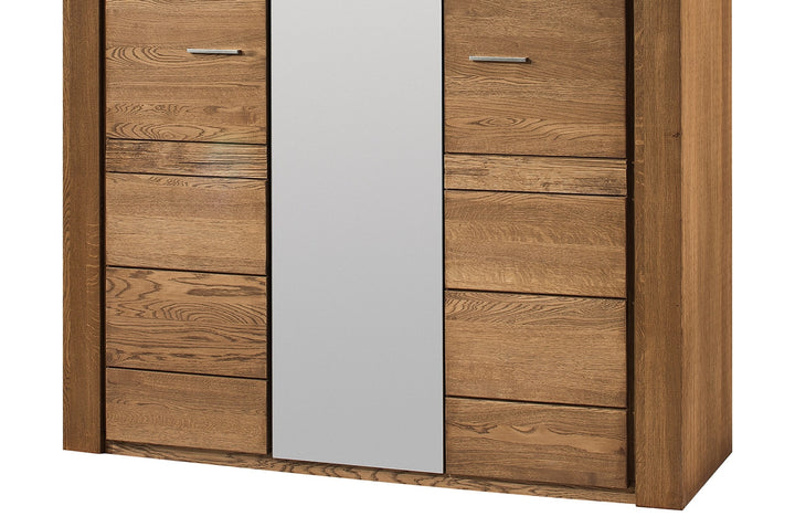 Rustikaler Kleiderschrank aus Eiche VELVET 73 | VESKOR