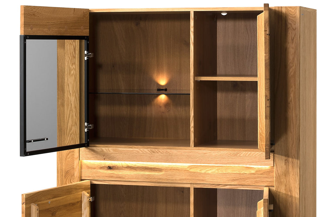 VELVET 15 Eichenvitrine, 110x42x150 cm | VESKOR