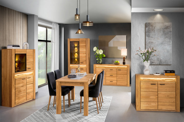 VELVET 15 Eichenvitrine, 110x42x150 cm | VESKOR