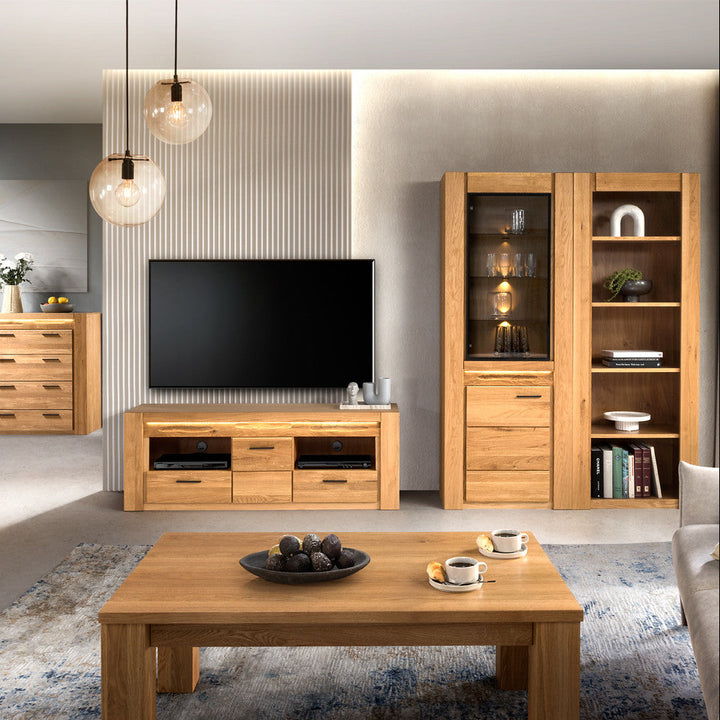 VELVET 10 Eichenvitrine, 75x42x200 cm | VESKOR