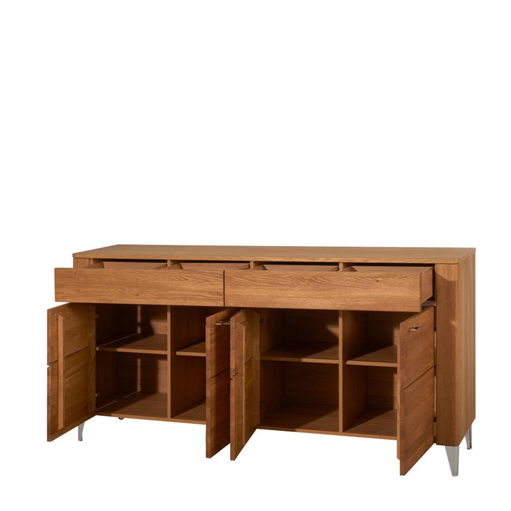 VESKOR Sideboard-Möbel aus massiver Eiche aus der Latina-Kollektion Nordische Möbel mit modernem Design 